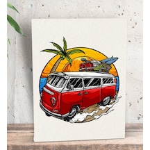 Bk Gift Klasik Araç Tasarımlı Dekoratif Mini Kanvas Tablo 15x20cm-3
