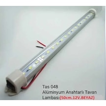 Alumınyum 12v 50cm Anahtarlı Tavan Lambası