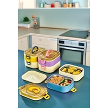 Yeni Nesil Sefer Tası Lunch Box Beslenmez Kabı Paslanmaz Çelik 1300 Ml