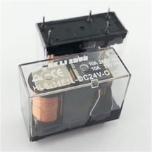 Diyotlab 24volt 10amper Şeffaf Tek Kontak Röle 5 Pin