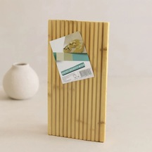 Jenerik Bambu Servis Sunum Tahtası 17x39x1.5 Cm - Çift Taraflı Düz & Kanallı