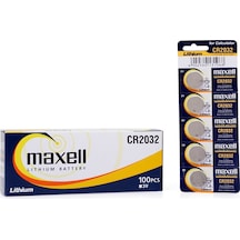 Maxell CR2032 3 V Lityum Düğme Pil 5 x 20'li