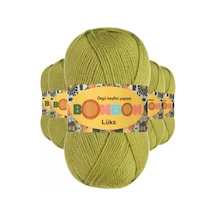 Tedar 5 Adet Lüks Patik İpi Yünü Açık Yeşil 98229 - Bonbon Mudanis Najmaddin (No:1) 8.5Cm X 10.5 Cm