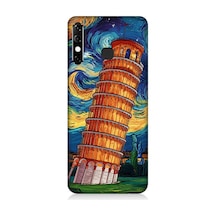 İnfinix Hot 8 Uyumlu Pisa Kulesi Desenli Silikon Kılıf