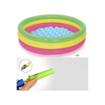 Su Pompalı- Bestway 51104. 3 Boğum Şişme Zemin Havuz-102x25cm Çok Renkli Su Pompalı- Bestway 51104. 3 Boğum Şişme Zemin Havuz-102x25cm Çok Renkli