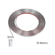 Yapışkanlı Nikelaj Şerit Bant Çıta 5mm 10 Metre Krom