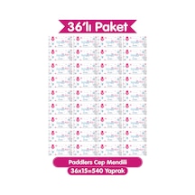 Cep Mendili 36x15 li Koli (540 Yaprak) - Hassas Ciltlere Uygun, Yumuşak Dokulu