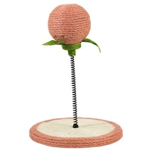 Suntek Kedi Tırmalama Pedi Kitty Tahtası Oyuncak Sisal Topu Pembe