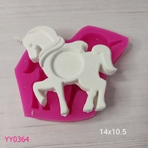 Yy0364 Unicorn Ortası Yuvarlak Çerçeve Silikon Kalıp