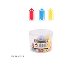 Ark Plastik Renkli Ataş 40 Gram Şeffaf Kutulu 1 Adet