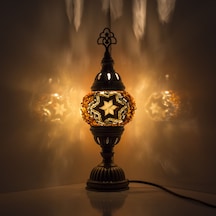 Dekoratif MOZAİK GECE LAMBASI DEKORATİF GELENEKSEL LAMBA