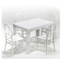 Arda / Phoenix Mutfak Masa Takımı 1 Masa 4 Sandalye - Beyaz