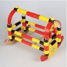 Oyuncak Beşik Ahşap El Yapımı Tahta Oyuncak Bebek Beşiği