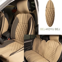 Elegance 5'Li Set Minder Bej-Koyu Bej / Klmny541