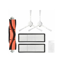 6'lı Set Mi Robot Vacuum Mop Stytj01zhm Vacuum Mop 1c,vacuum Mop 2c İle Uyumlu Yedek Parça Seti Kırmızı,siyah,beyaz