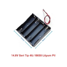 18650 4lü Pil Kutusu Seri 4 Adet 14.8v Seri Lityum Lion Batarya Yuvası Mobil Güç Kaynağı Powerbank
