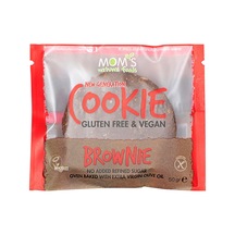 Moms Glutensiz Vegan Kurabiye 50 G Brownie - Sağlıklı Atıştırmalık 4'li Avantaj Paketi - 4 Adet Tarı