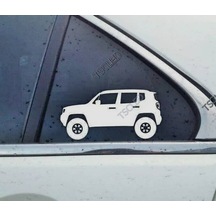 Renegade Kelebek Cam Oto Sticker 17 Cm 2 Adet