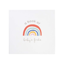 C.r. Gibson Rainbow "a Book Of Baby's Firsts" Baby First Year Memory Book With Ink Pad, 36 Sayfa, 9,5'' X 9'' Çok Renkli