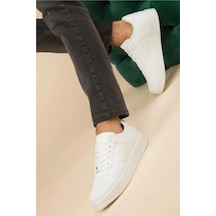 Günlük Kadın Sneaker Bağcıklı Hafif Kalın Tabanlı Yürüyüş 1004 001