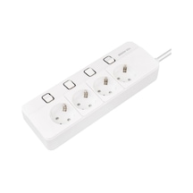 Yamatik Akım Korumalı Grup Priz, 4 Lü Ayrı Anahtarlı, 1.5 Metre Kablolu, 4000w, 16 Amper, Çocuk Korumalı, Ups Uyumlu, Elektronik Ürünlerde Tam Koruma, Termal Koruma Sigortalı, Topraklı Diğer