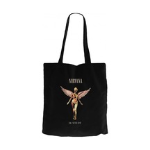 Nirvana In Utero Siyah Kanvas Bez Çanta Siyah