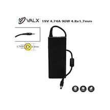 Valx La-19047 19/4.74 4.8x1.7 HP Uyumlu Ultra Notebook Adaptörü