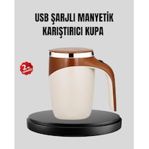 Usb Şarjlı Manyetik Karıştırıcı Kupa Otomatik Karıştırma Paslanmaz Çelik Çok Renkli