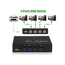 4 Port Çoklu Bağlantı Yazıcı Printer Usb Çoklayıcı Switch Hub