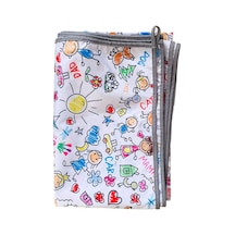Yorni Su Geçirmez Yer/masa Örtüsü, Aktivite, Yemek Ve Oyun İçin, Doğa Dostu Ve Çevreci, Ekoteks Sertifikalı,%100 Polyester,, 150x150cm Acı Kahverengi