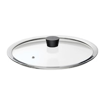 Ikea Klockren Cam Tencere Kapağı 29 Cm Krom - Şeffaf 1 Adet Şeffaf - Gri