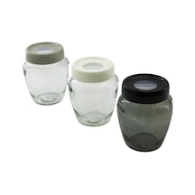 Cam Kavanoz - 580 Ml - Şeffaf Çok Renkli