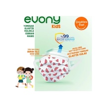 Evony Kids Elastik Kulaklı Desenli Çocuk Maskesi 160 Adet