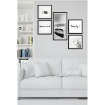 Collage Style 5 Parçalı Mdf Tablo Atf283 Çok Renkli - 713607594 Çok Renkli