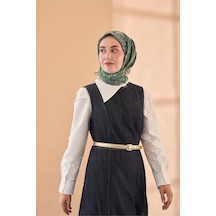 Silk Home Yaz Esintisi Eşarp 150002-26 Patina Yeşili, Yeşil Bej, Petrol Yeşili