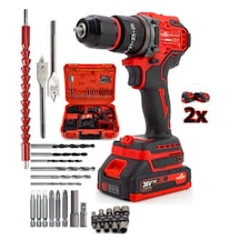 Branzeg BRZR10 10 MM Kömürsüz Vidalama Matkap Kırmızı