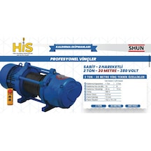 2000 Kg Profesyonel Vinç 380 Volt 30 Metre