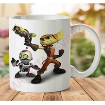 A2540 Ratchet Clank İki Tarafı Baskılı Kupa Bardak.jpg Çok Renkli