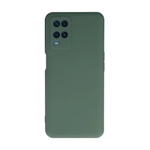 Oppo A54 4g Uyumlu Kılıf Nano İçi Kadife Silikon - Koyu Yeşil