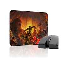 Doom Kaymaz Dikişli Kauçuk Oyuncu Mousepad V2 - 22x18 Gaming Mouse Pad Fare Altlığı