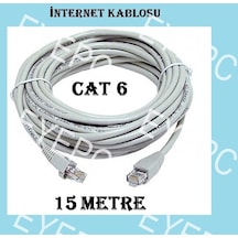 EYEPC Cat6 Kalın Bakır Internet Kablo 15 Metre Patch Kablo