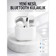 Yeni Nesil Bluetooth Kulaklık Beyaz Çhassasiyet Cevaplayabilen Kablosuz Normal