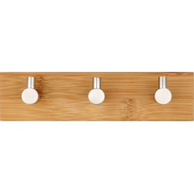 Sones Paslanmaz Çelik Bambu Ahşap Üç Sıralı Kanca Mutfak Banyo Kapısı Yapışkan Kanca Üç Kanca Diğer