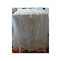 Çamaşır Makinesi Örtüsü 85 Polyester Ekru Renkli