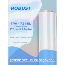 152 Cm X 2 Metre Tph Pvc Şeffaf Boya Koruma Filmi 190 Mikron Özel Kesim Seçeneği