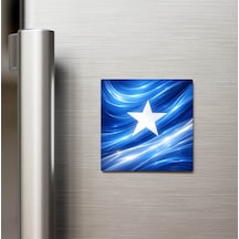 Somali Somalia Abstract Ülke Bayraklı Buzdolap Magneti - 9x9 Cm