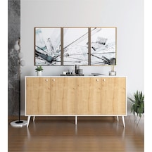 Floradesign Sarissa Konsol / Konsol / Çok Amaçlı Dolap 160 Cm Meşe