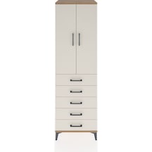 Hyperion Dolap 3 Raflı 5 Çekmeceli 2 Kapaklı 60x44x195 Çam-ay... Çam