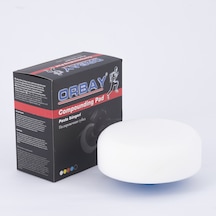 Orbay Aplikatörlü Polisaj Pasta Cila Süngeri Beyaz 150mm Ortasert