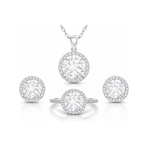 Gümüş Yuvarlak Montür Tek Taş Set - St11601577 - Name: 17 Açık Gold